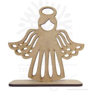 Ángel con base motivo No.2 de 12 x 12 cm pack  6 unidades