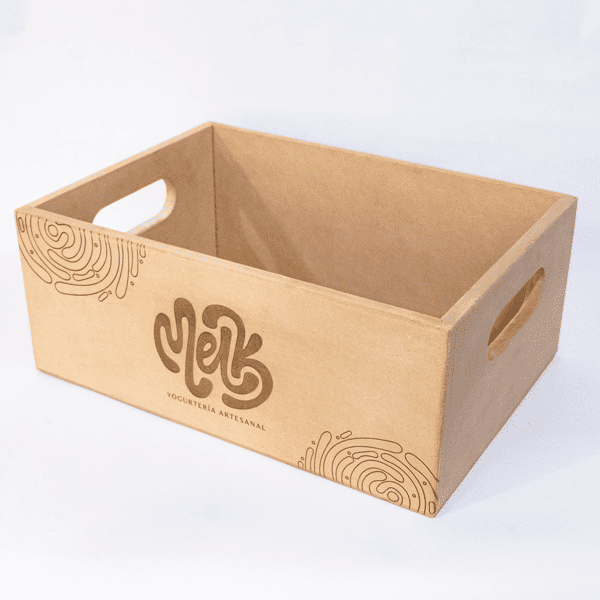 Caja Canasta en MDF Personalizada Manija - Image 3