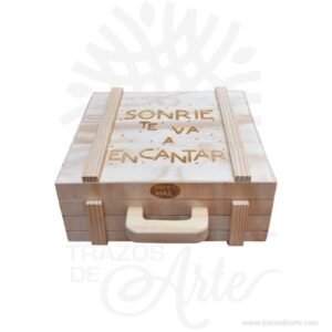 Caja maletín en madera triplex de pino