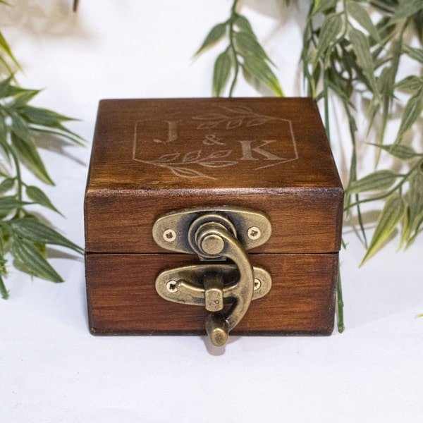 Caja para anillo en madera envejecido - Image 8