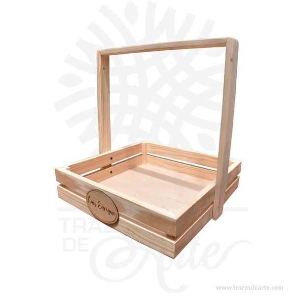 Canasta Manija en Madera Personalizada - Image 5