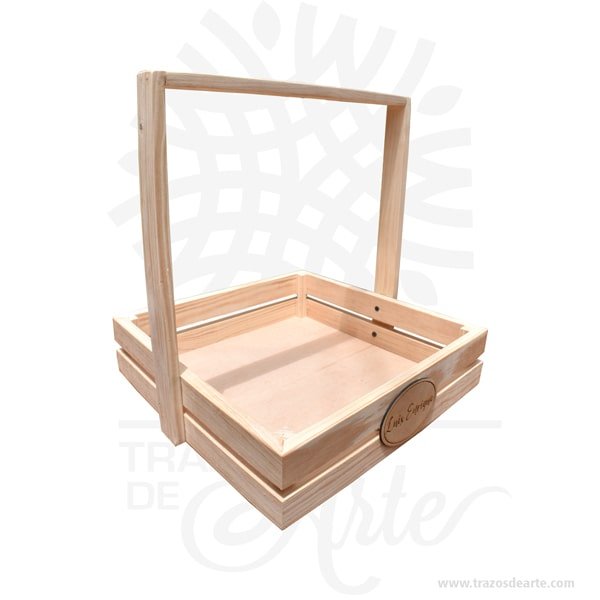 Canasta Manija en Madera Personalizada - Image 4