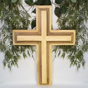 Cruz Madera de Pino y Roble para Pared