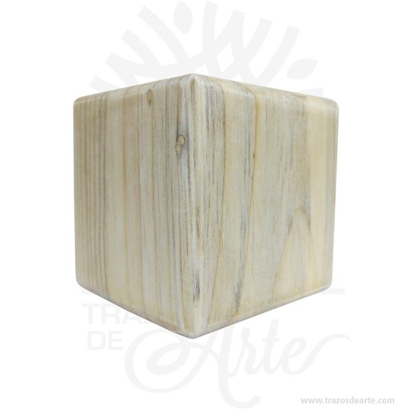 Cubo en madera de pino de 4 x 4 x 4 cm en crudo Pack x 6 - Image 5