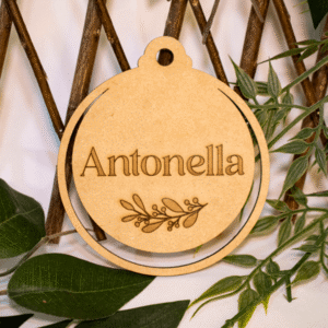 Esfera Navideña Personalizada en MDF