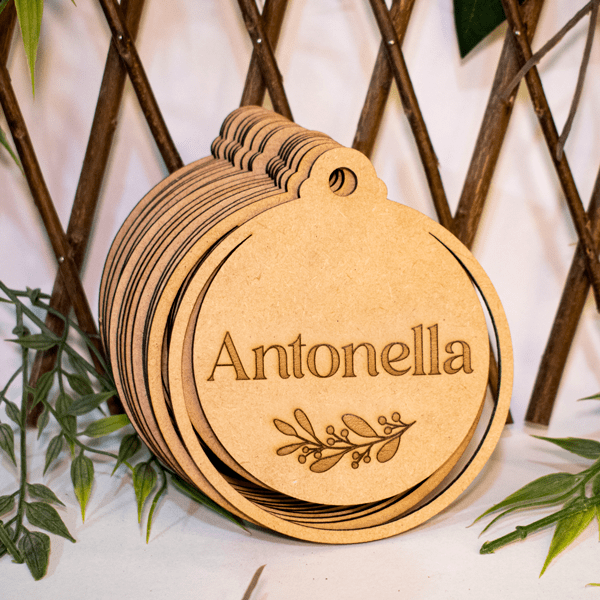 Esfera Navideña Personalizada en MDF - Image 4