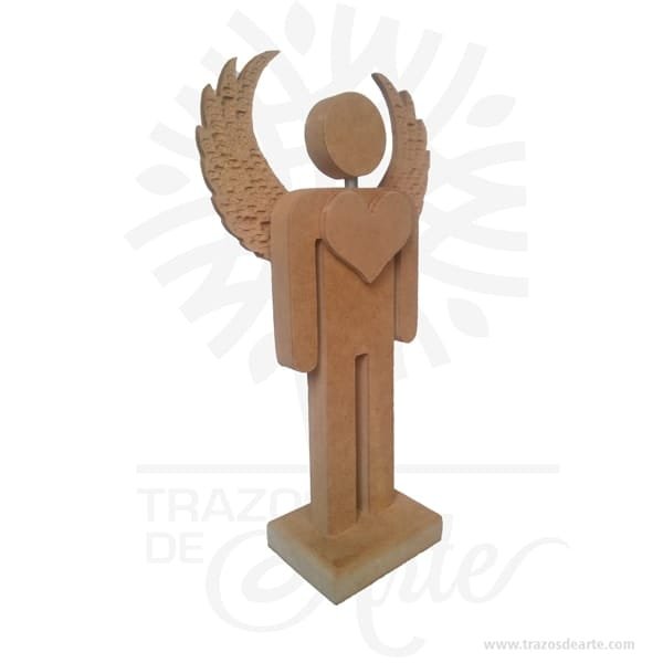 Figura ángel hombre en madera MDF 18 mm - Image 4