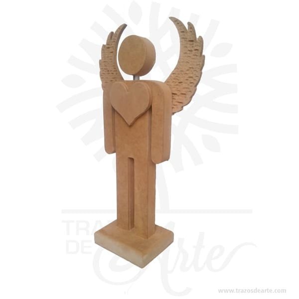 Figura ángel hombre en madera MDF 18 mm - Image 3
