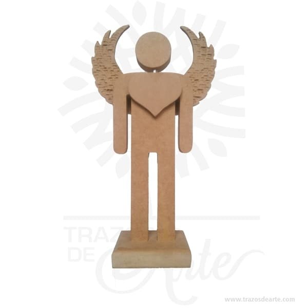 Figura ángel hombre en madera MDF 18 mm - Image 2