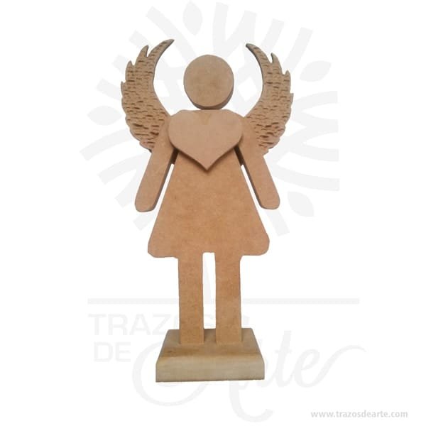 Figura ángel mujer en madera MDF 18 mm - Image 4
