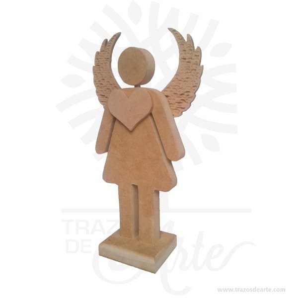 Figura ángel mujer en madera MDF 18 mm - Image 3