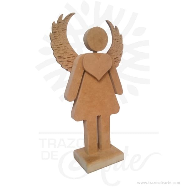 Figura ángel mujer en madera MDF 18 mm - Image 2