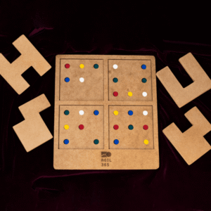 Juego Concéntrese en MDF 21 x 21 cm