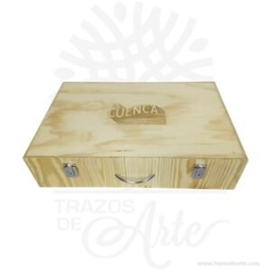 Caja maletín en madera de pino