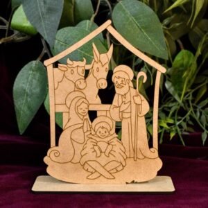 Pesebre Navidad con base en MDF de 3 mm