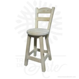 Taburete en madera de pino