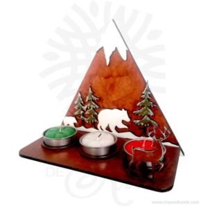 Soporte Velas Montaña Navidad