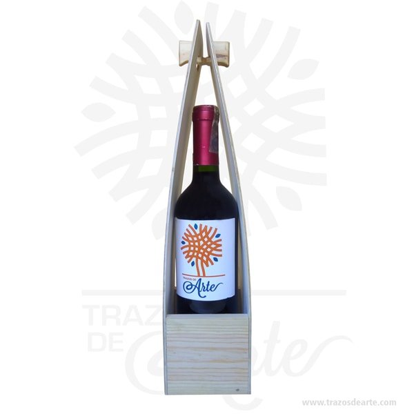 Caja estuche en madera para botella de vino - Image 2