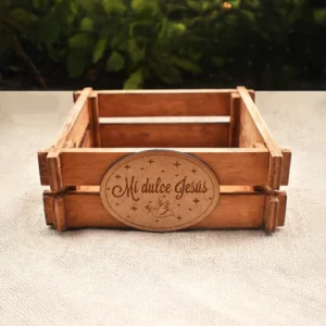 Caja Canasta en Madera Personalizada