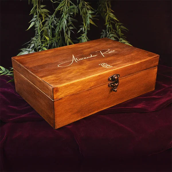 Caja de madera 8 relojes personalizada