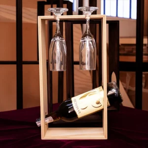 Caja Exhibidora Para Vino y Copas