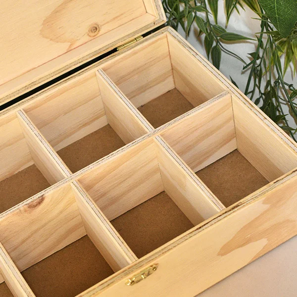 Caja Joyero en Madera con 8 Compartimientos - Image 5