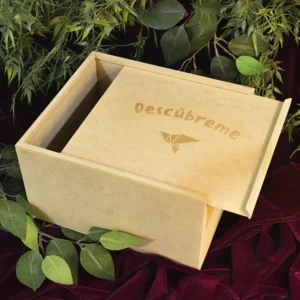 Caja En MDF Tapa Corrediza