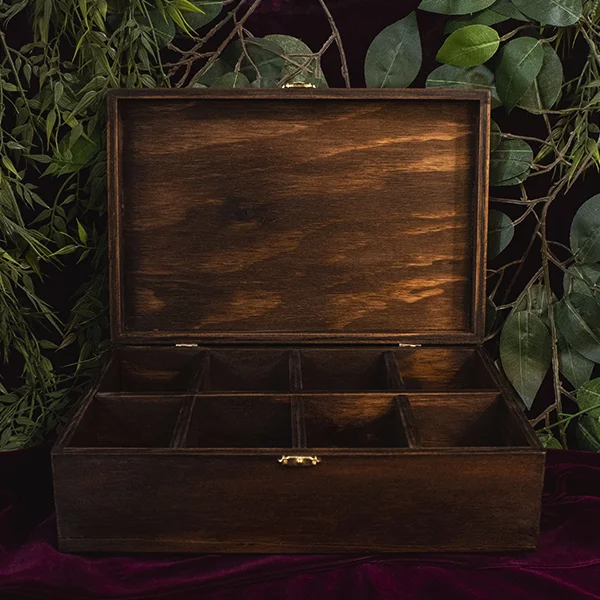 Caja para relojes en triplex de pino envejecida - Image 3