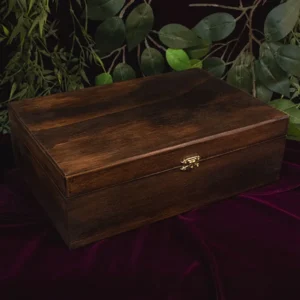 Caja para relojes en triplex de pino envejecida