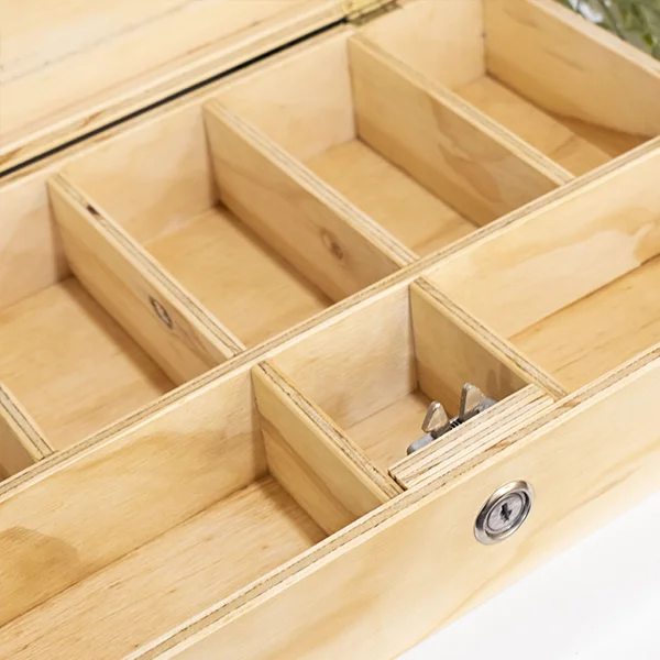 Caja seguridad para dinero en madera - Image 6