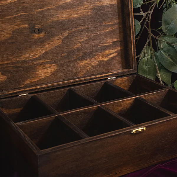 Caja para relojes en triplex de pino envejecida - Image 4