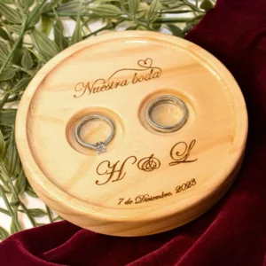 Porta Alianzas de Boda Personalizado