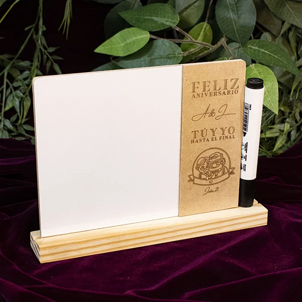 Tablero borrable multiusos para escritorio
